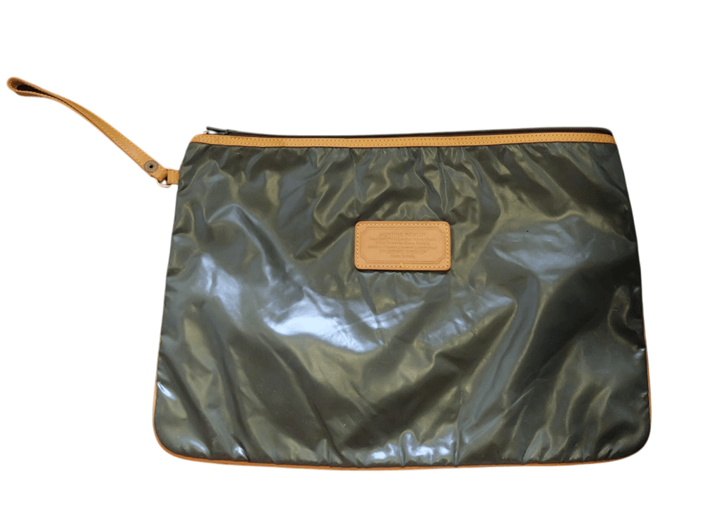 Vintage Hunting World Leather Clutch Bag – Made in Italy Size ONE SIZE - 6 Thumbnail
