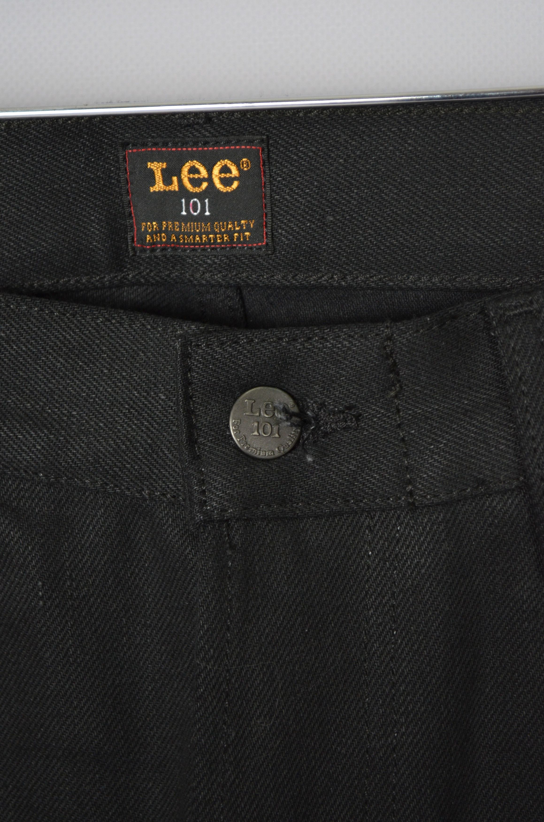 Designer × Japanese Brand × Lee Lee 101 101S Jeans Dry Selvedge Black 14oz Size W32 L32 Size US 32 / EU 48 - 5 Thumbnail