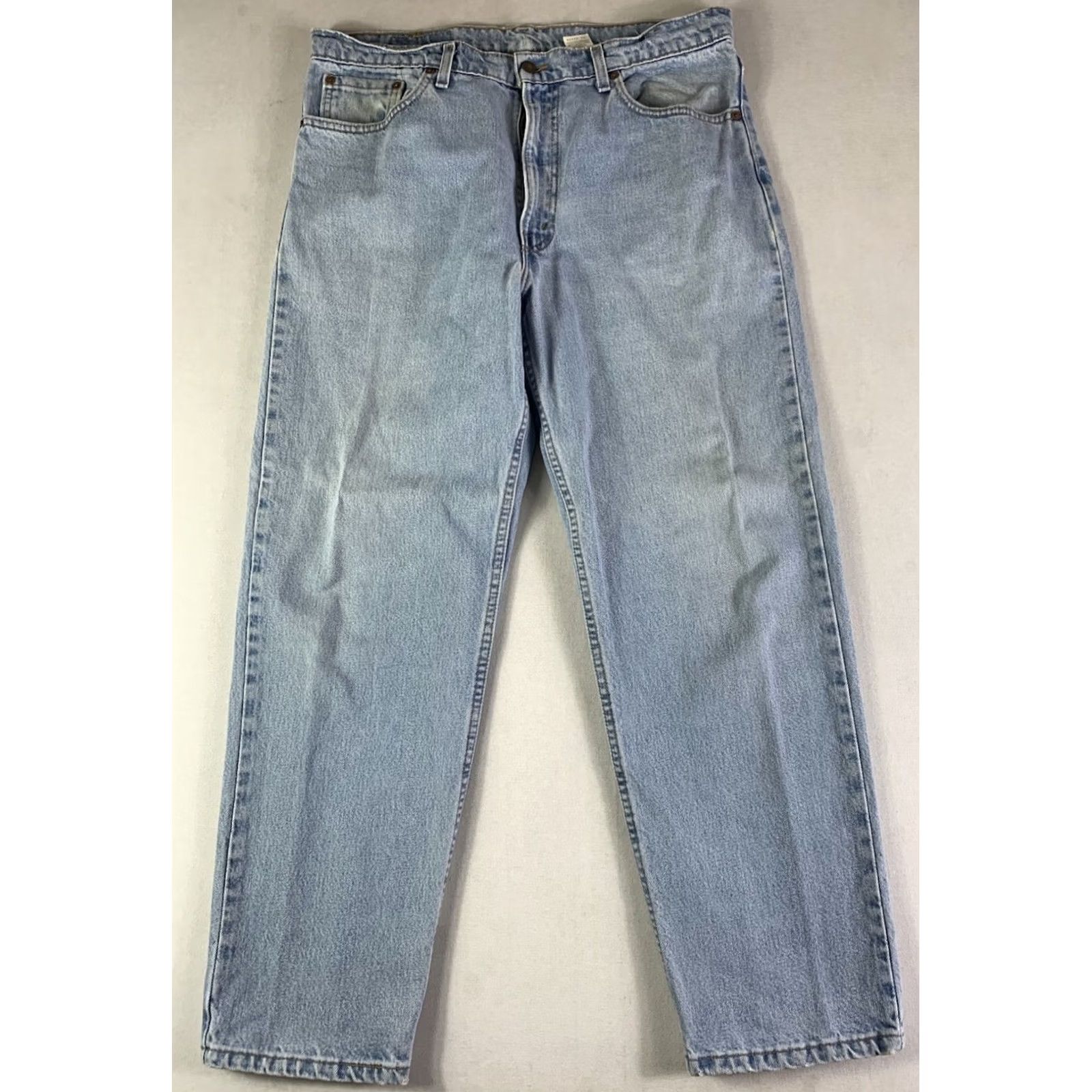 Levi's VTG Levi's 550 Jeans Mens 36x30 Blue Relaxed Fit 90s Made In USA Denim Flex 5-Pocket Classic Vintage USA Mens jeans Size US 36 / EU 52 - 3 Thumbnail