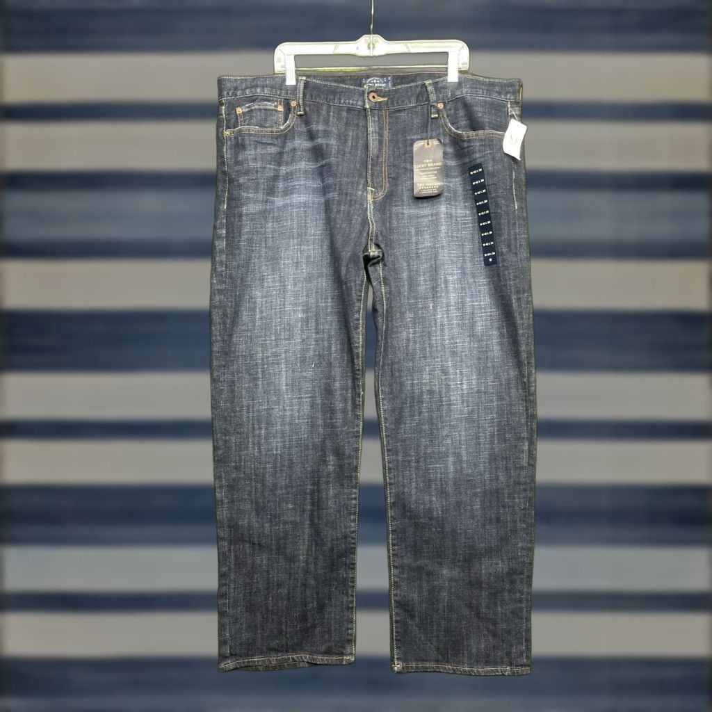 Lucky Brand Lucky Brand Jeans Mens 42x30 361 Vintage Straight Navy Low Rise Classic Fit NWT Size US 42 / EU 58 - 1 Thumbnail