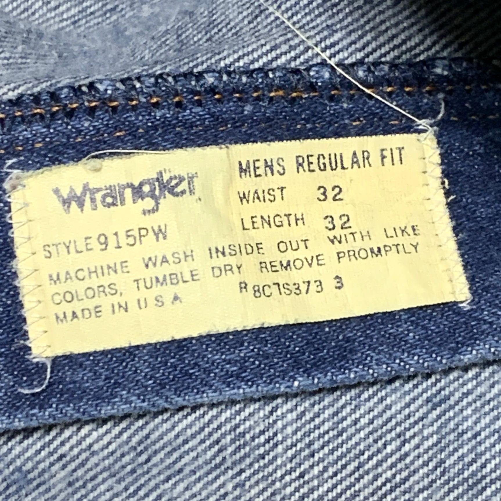 Wrangler Vtg Wrangler Jeans 915PW Mens Regular Fit Blue Denim 29x25 Measures 29x25 1980s Jeans Mens Blue Denim Wrangler 915PW Size US 29 - 7 Thumbnail