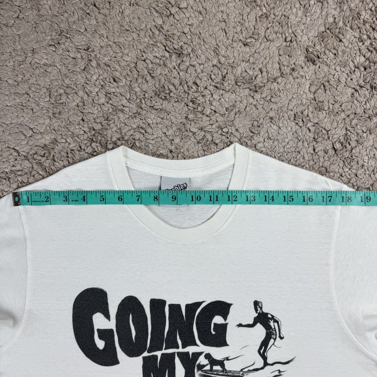 Japanese Brand Vintage Marbles & Co Japan Going My Wave T-shirt Size US L / EU 52-54 / 3 - 14 Thumbnail
