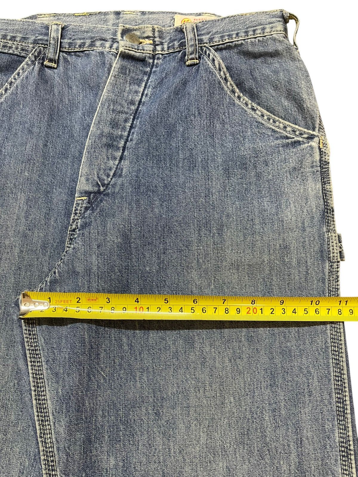 45rpm Vintage Japan 45Rpm Blue Wash Carpenter Baggy Denim Size US 28 / EU 44 - 16 Thumbnail