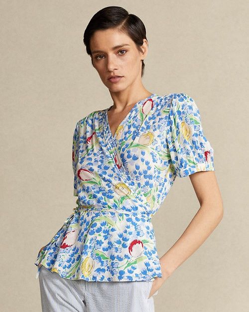 Polo Ralph Lauren NEW Polo Ralph Lauren 2023 Viscose Dress Shirt Blouse Top Size L / US 10 / IT 46 - 1 Thumbnail