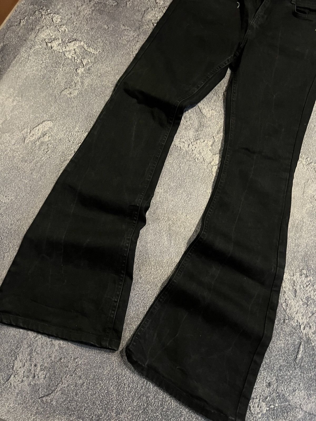 Japanese Brand Underground Y2K Wash Flared Vintage Jean / Number Nine Style Size US 31 - 2 Thumbnail