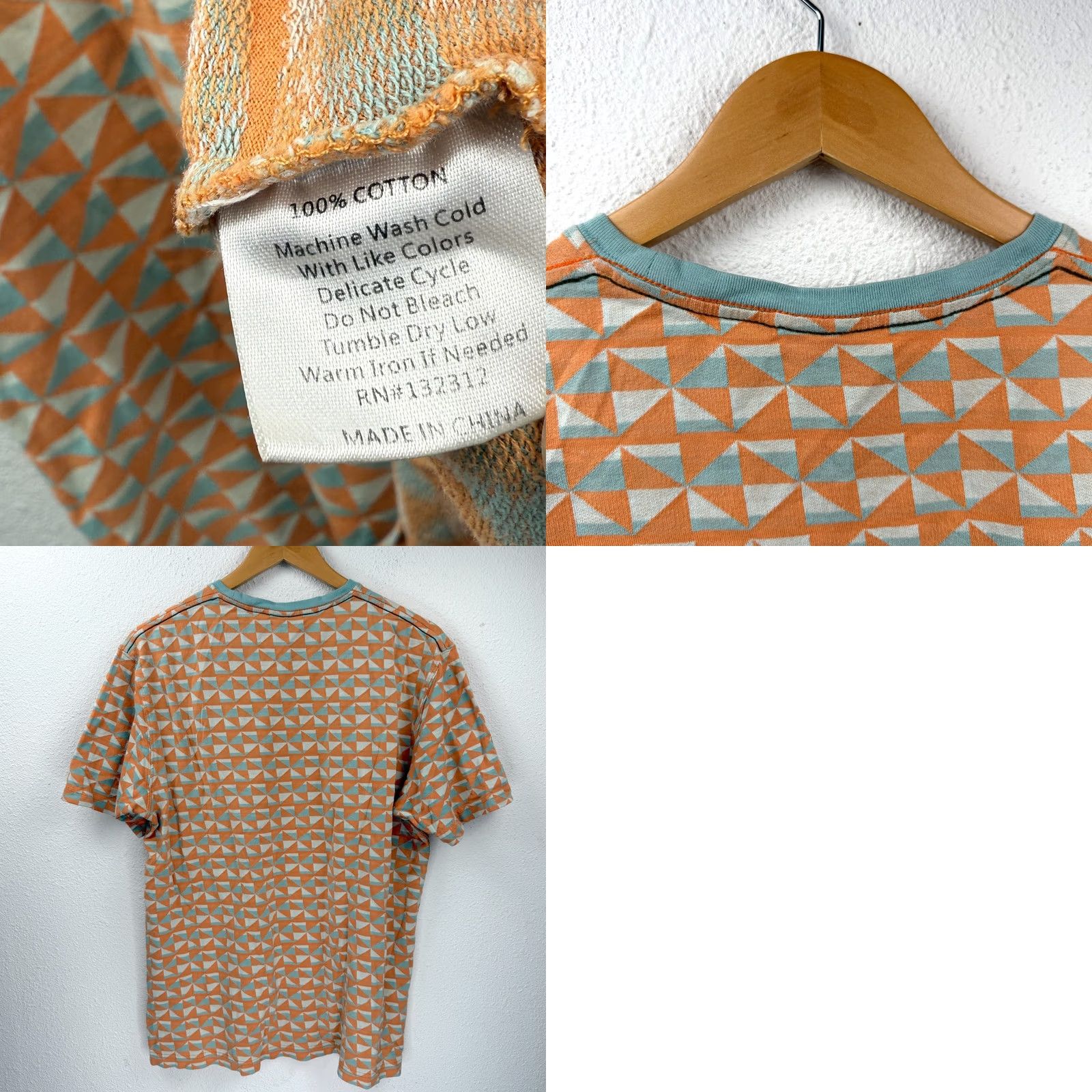 Howler Brothers Howler Brothers T-Shirt Zuma Jacquard Multicolor 100% Cotton Pocket Tee Beach Giants L Men Size US L / EU 52-54 / 3 - 9 Thumbnail
