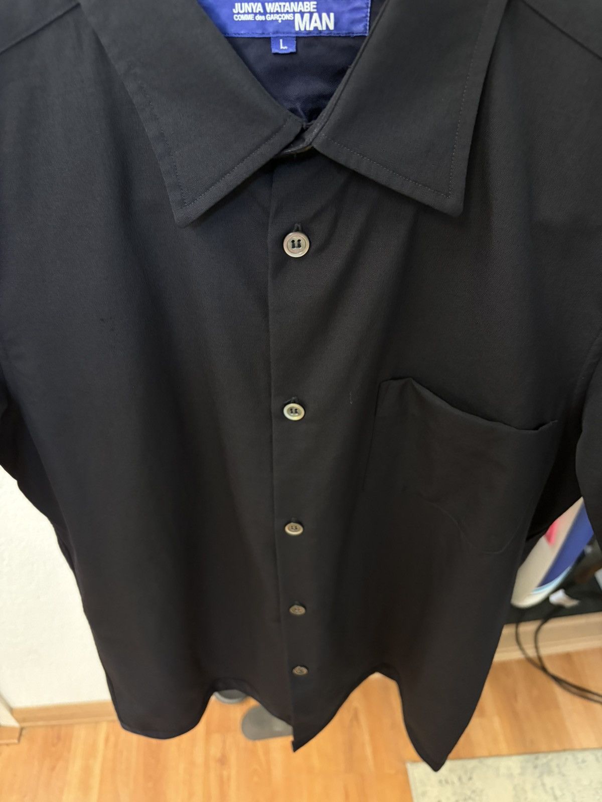 Junya Watanabe SS02 Poem Black Shirt "Elderly" Size US L / EU 52-54 / 3 - 4 Thumbnail