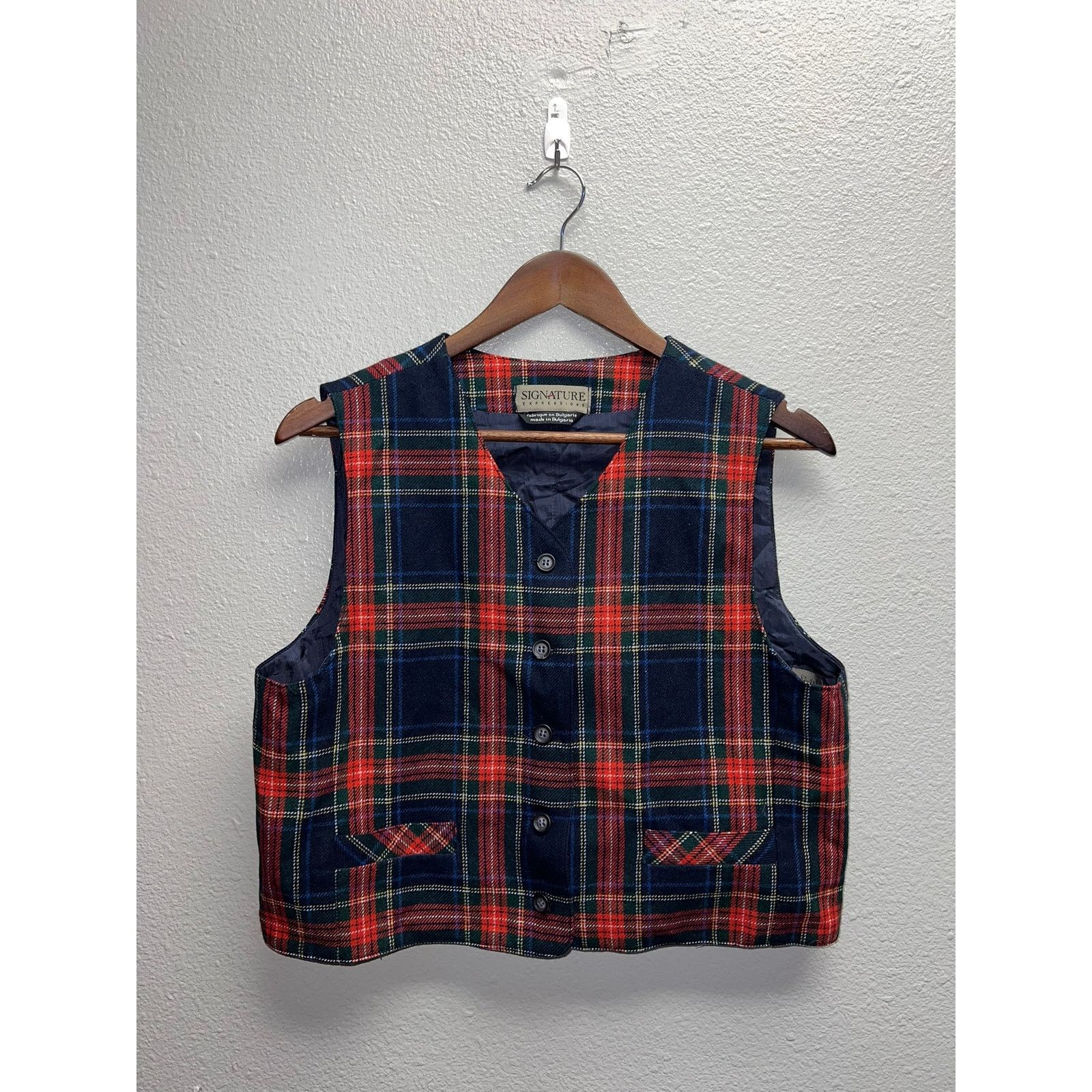 Vintage Womens Signature Expressions Sweater Vest Top Medium Size L / US 10 / IT 46 - 1 Thumbnail