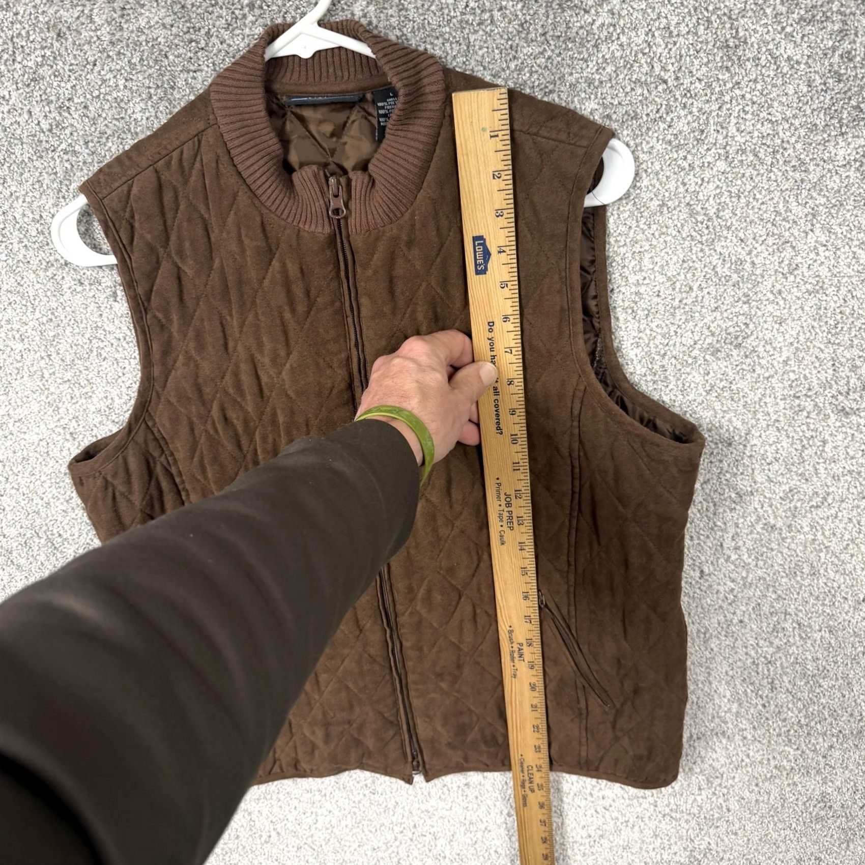 Vintage Relativity Vest L Brown Quilted Polyester Insulated Full Zip Pockets Womens Vintage: No Casual Outdoor Travel Vest Size L / US 10 / IT 46 - 2 Thumbnail