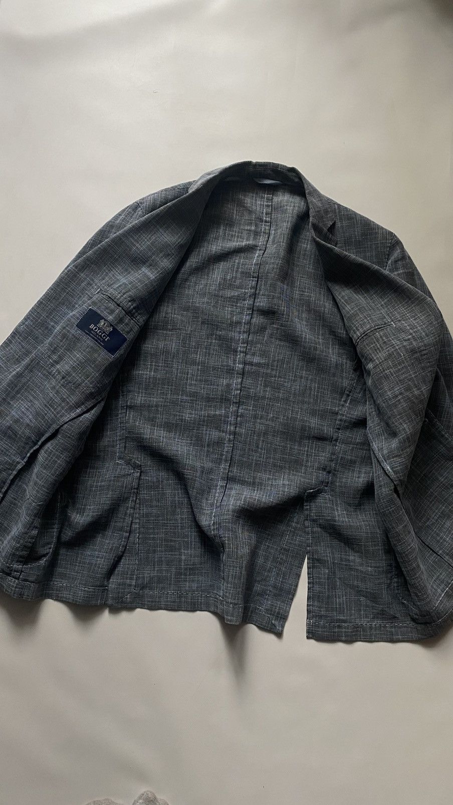 Boggi Boggi Milano Linen Summer Blazer Brunello Cucinelli style Size 54R - 3 Thumbnail