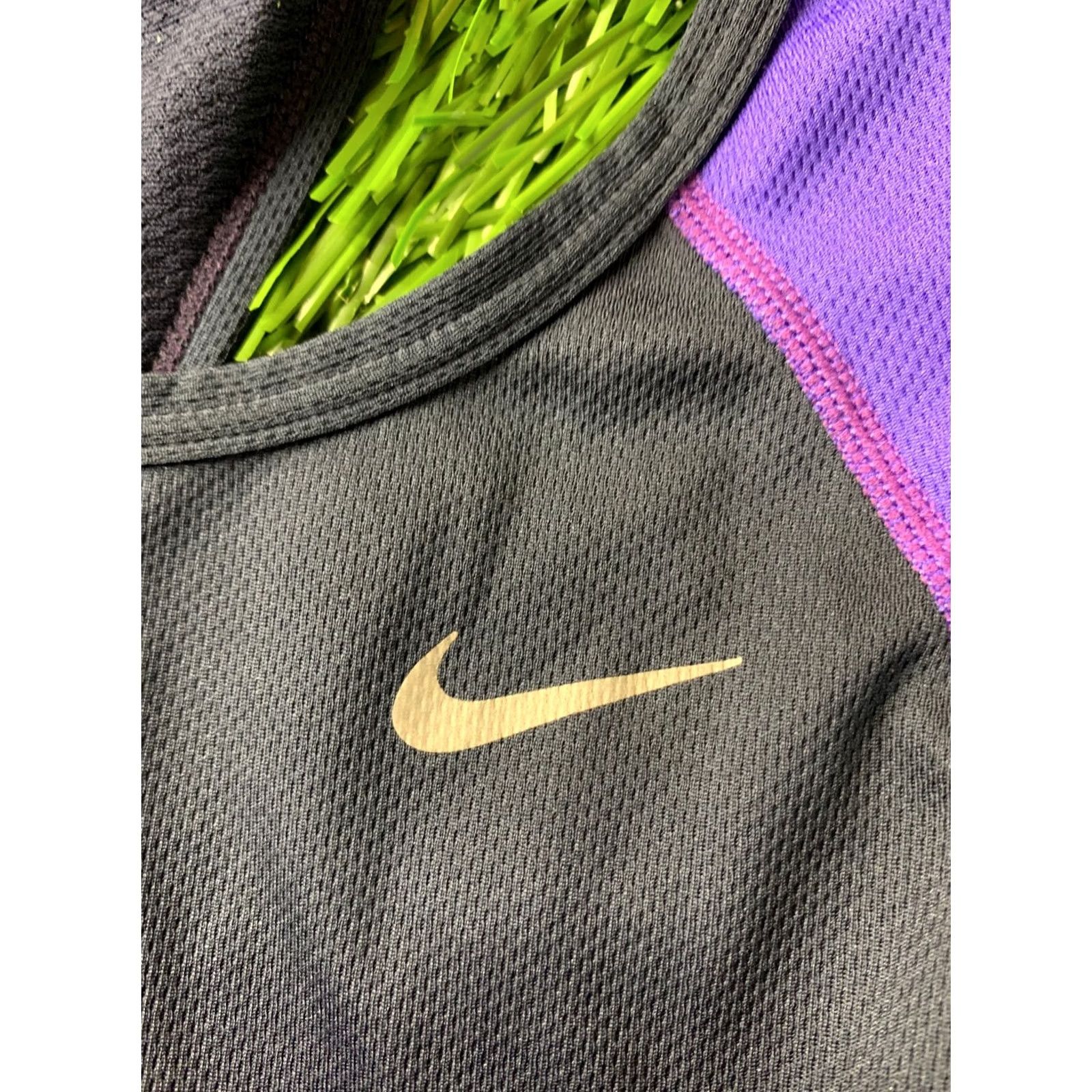 Nike NIKE DRI-FIT ORIGINAL RUN RUNNING WOMEN VEST SHIRT S violet and navy blue sleeveless jersey jersey size S Women Running Training Nike Shirt Size S / US 4 / IT 40 - 4 Thumbnail