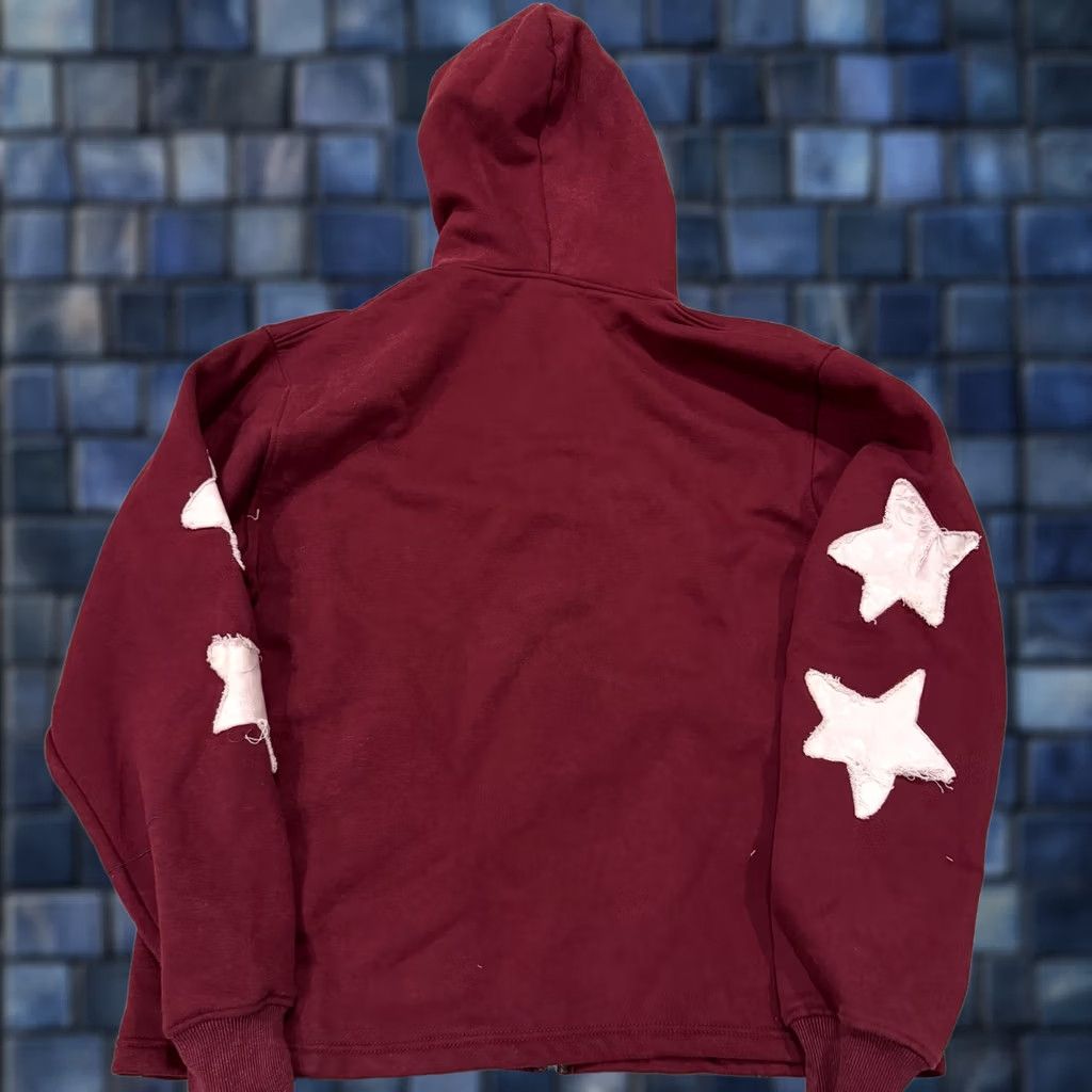 Vintage Art of Homage Zip-up Hoodie 3XL Mens Maroon Red YHWH Art Full Zip Size US XXL / EU 58 / 5 - 1 Thumbnail