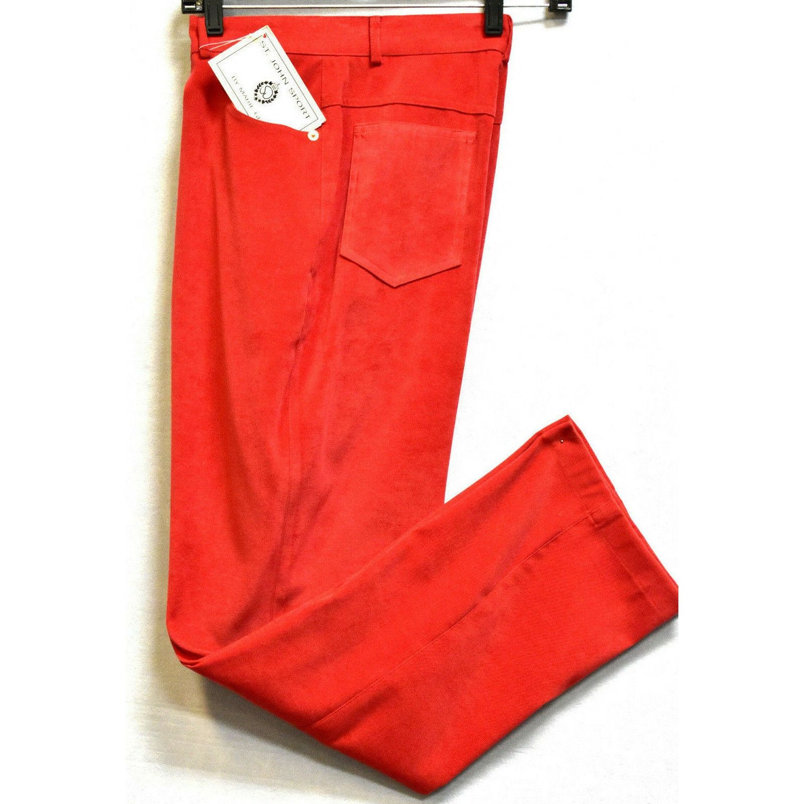 St. John NWT ST.JOHN Sport Geranium Pockets Logo Button Pants Size 4 Size 27" / US 4 / IT 40 - 1 Thumbnail