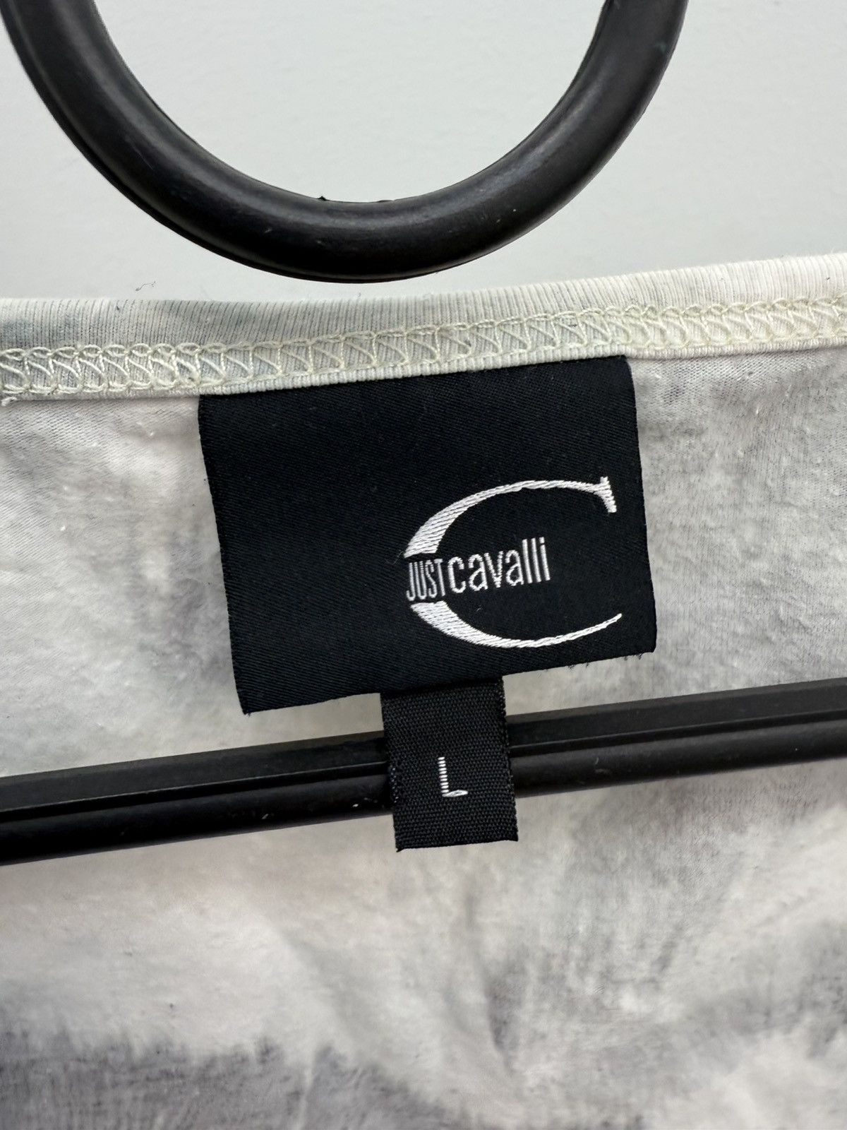 Just Cavalli Just Cavalli by Roberto Cavalli White Tiger Long Sleeve Tee Size L / US 10 / IT 46 - 3 Thumbnail