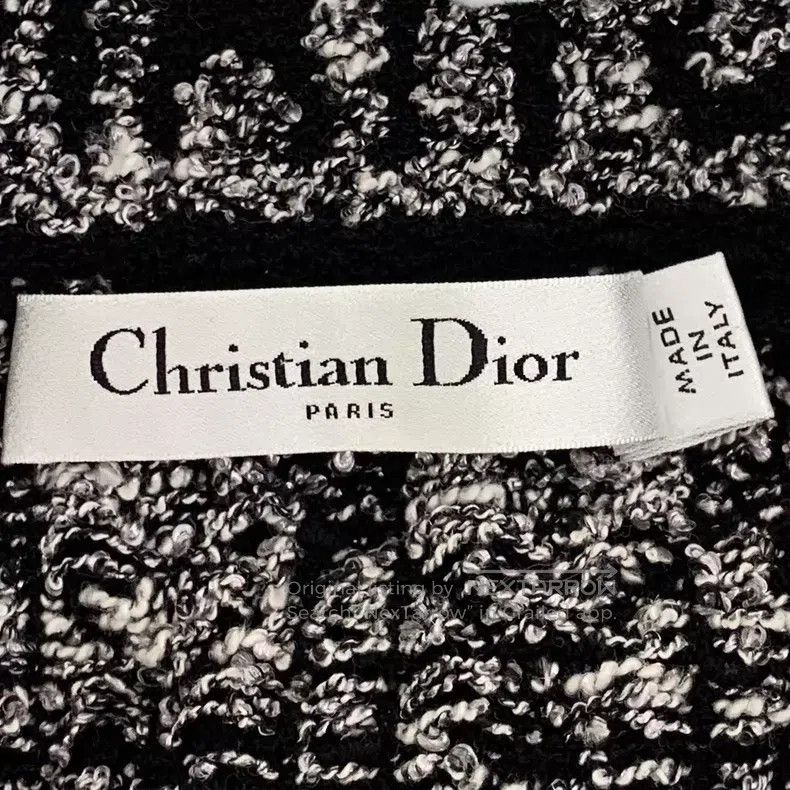 Dior Dior 24 black diamond cotton blended tweed front and back Size 25" / US 0 / IT 36 - 6 Thumbnail