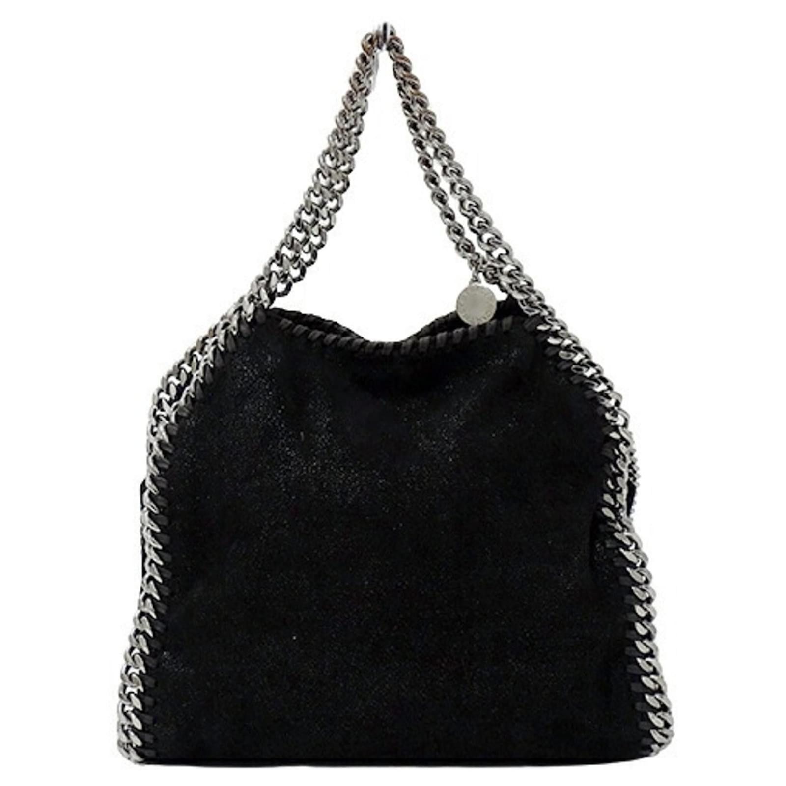 Stella McCartney o1s22i1n1024 Size: OS / 3 Chain Falabella Tote Bag in Black Size ONE SIZE - 2 Thumbnail