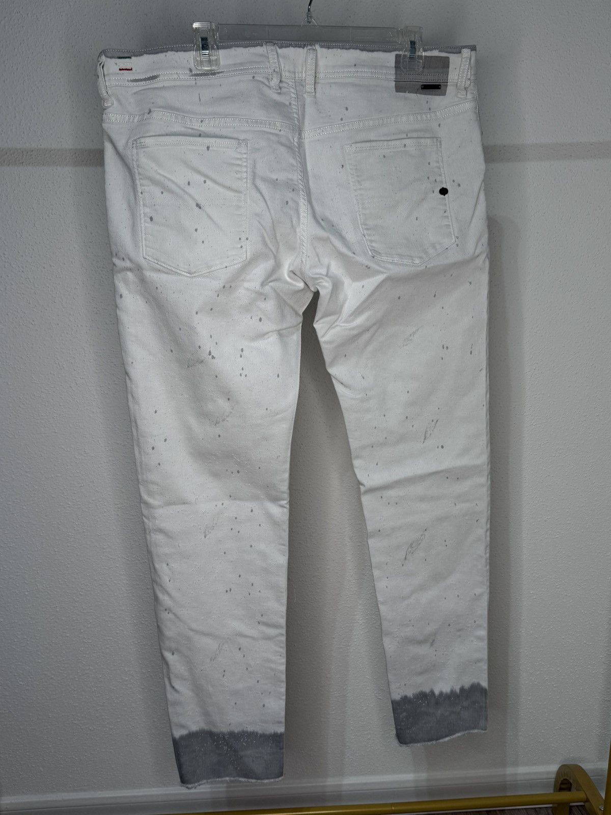 Diesel Diesel Paint Sleenker Slim Skinny White Jeans Size 38 Size US 38 / EU 54 - 4 Thumbnail