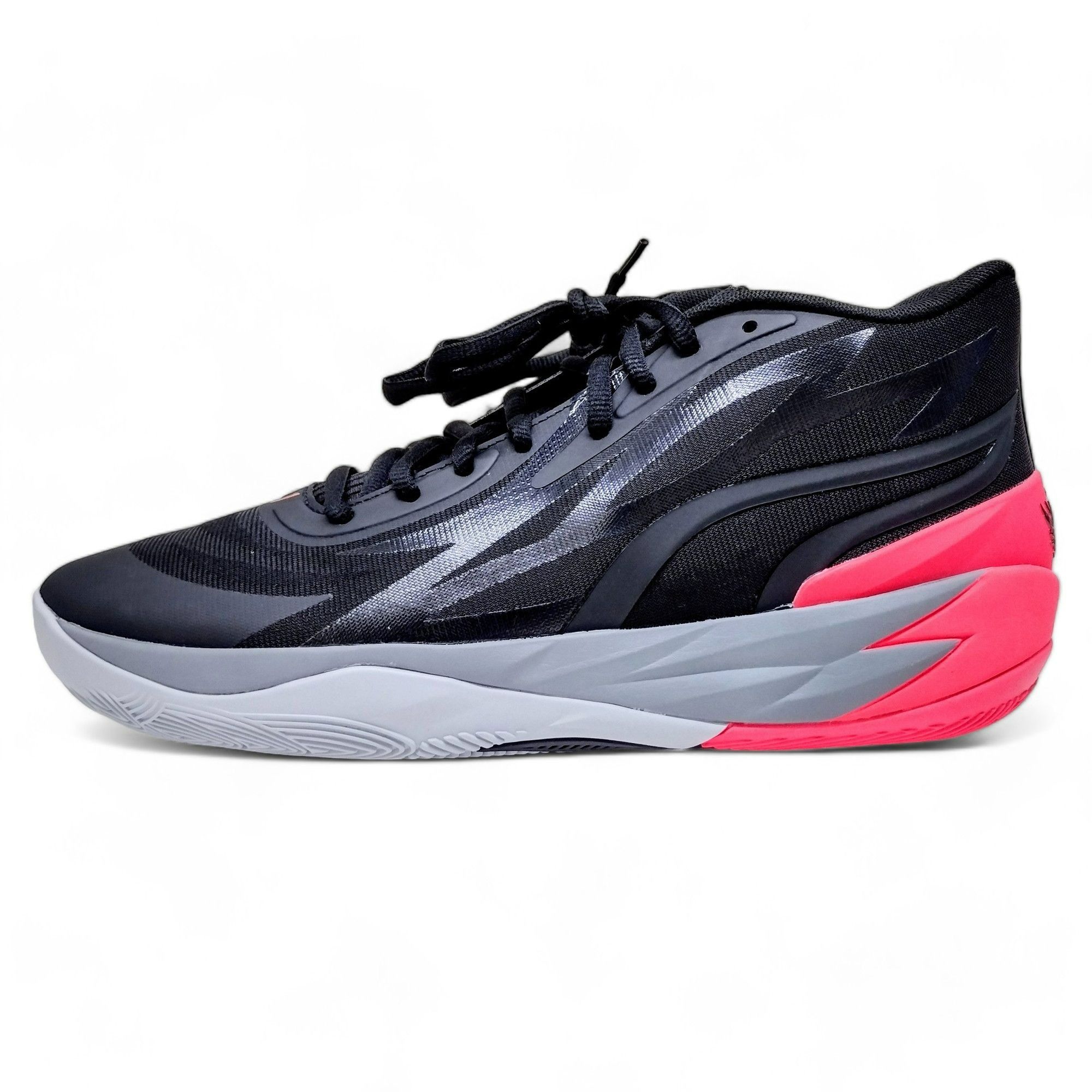 Puma MB.02 Melo Flare Basketball Shoes Black Sunset sz 11.5