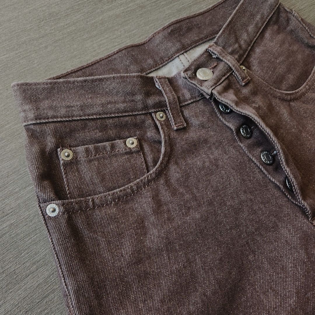 Helmut Lang 90s helmut lang chocolate classic raw denim jeans Size US 26 / EU 42 - 2 Thumbnail