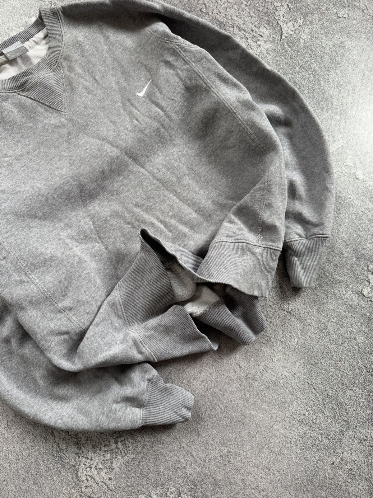 Nike × Vintage Nike S sweatshirt sweater ling sleeve jumper pullover gray Size US S / EU 44-46 / 1 - 3 Thumbnail