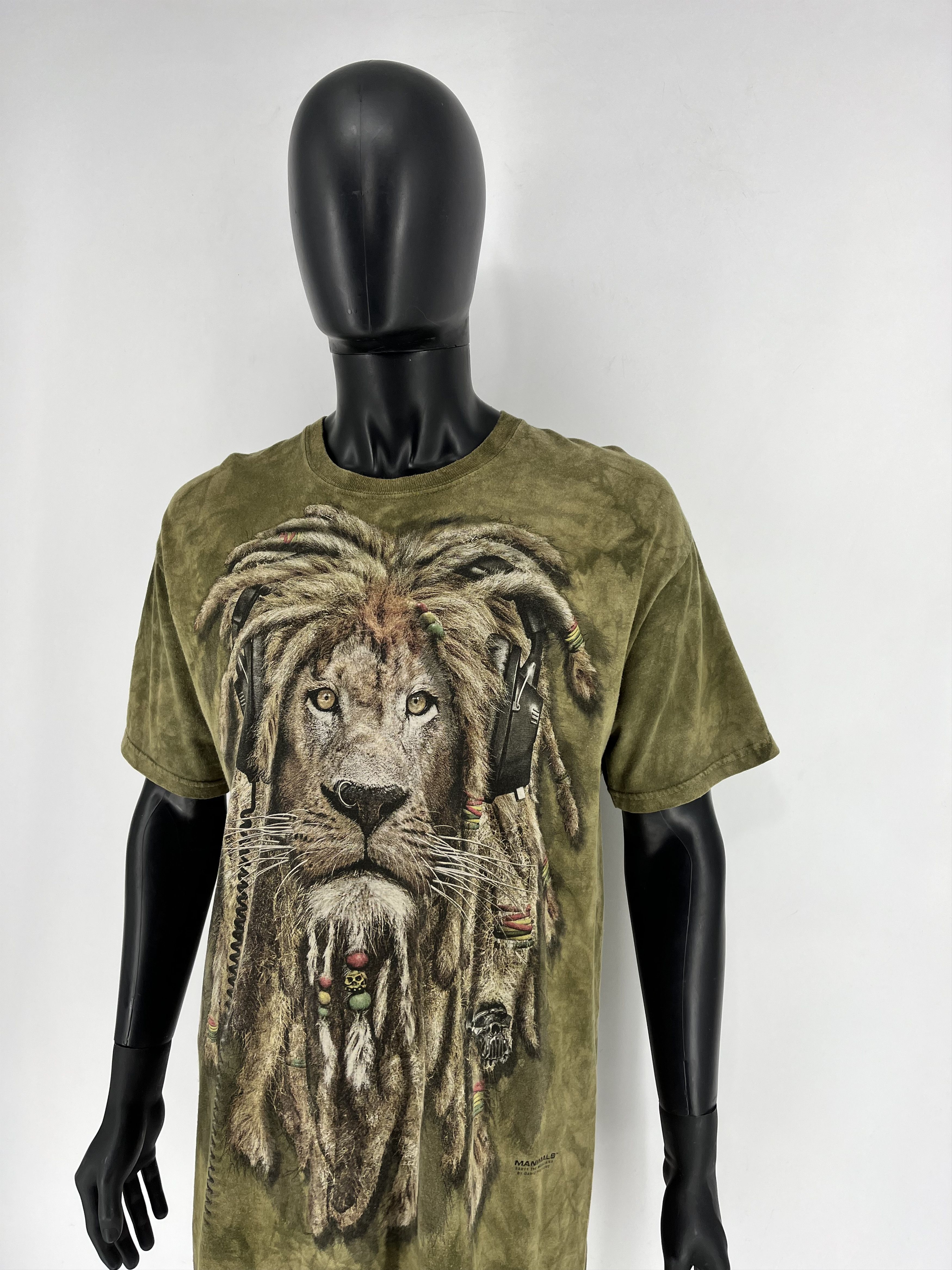 The Mountain Vintage The Mountain 2011 Lion Rasta Tshirt Size L Size US L / EU 52-54 / 3 - 4 Thumbnail