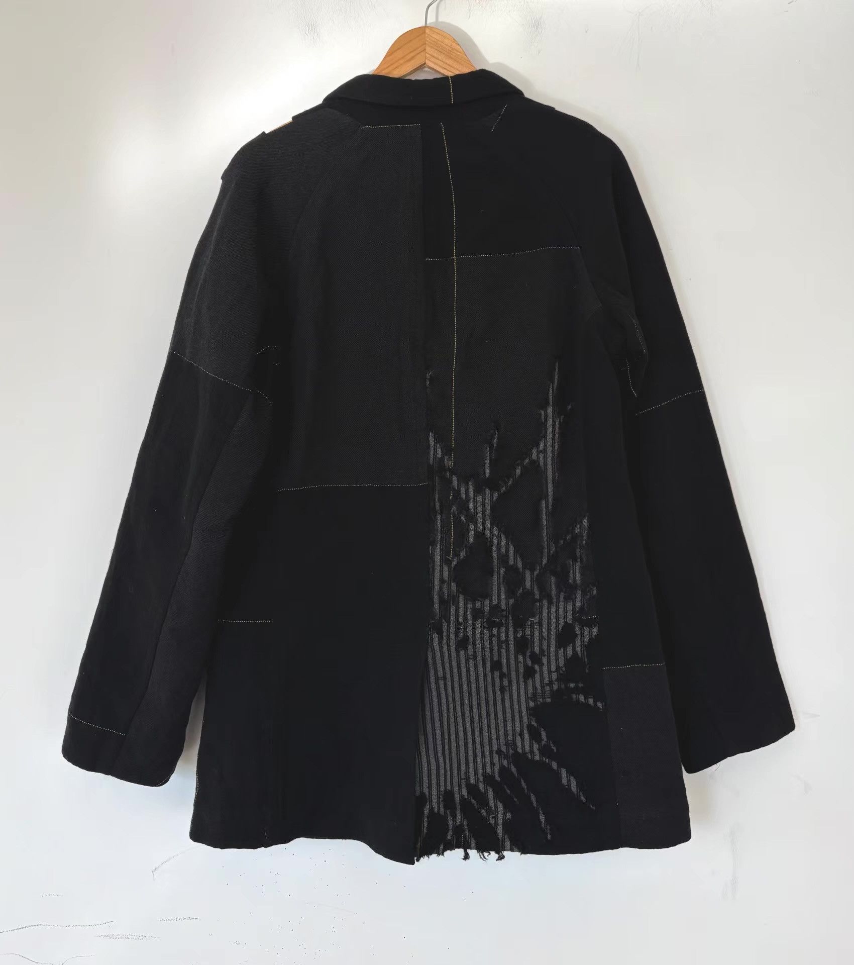 Yohji Yamamoto Yohji Yamamoto 16AW Men's Distressed Blazer Ｑ21 Size 50R - 7 Thumbnail