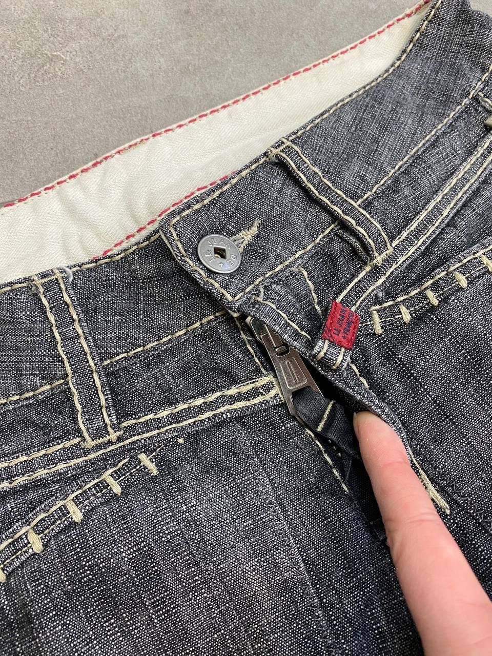 Marithe + Francois Girbaud Vintage Marithe + Francois Girbaud Buttons Denim Pants Size US 27 - 13 Thumbnail