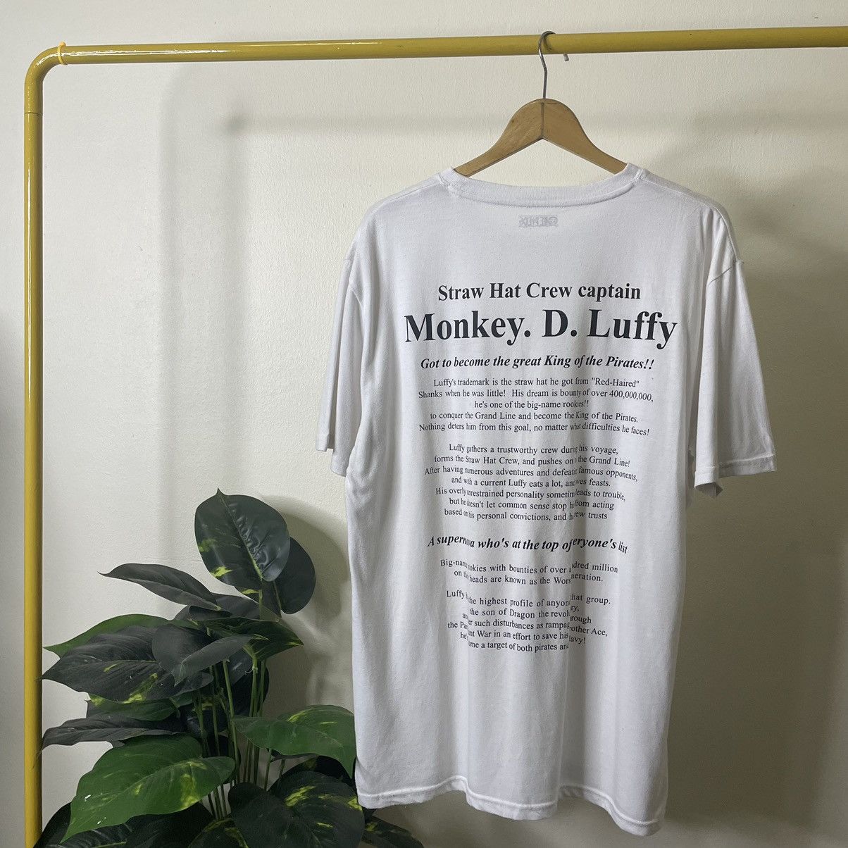 Anime × One Piece × Vintage Y2K Anime One Piece Straw Hat Captain Monkey D Luffy Tee Size US XL / EU 56 / 4 - 1 Thumbnail