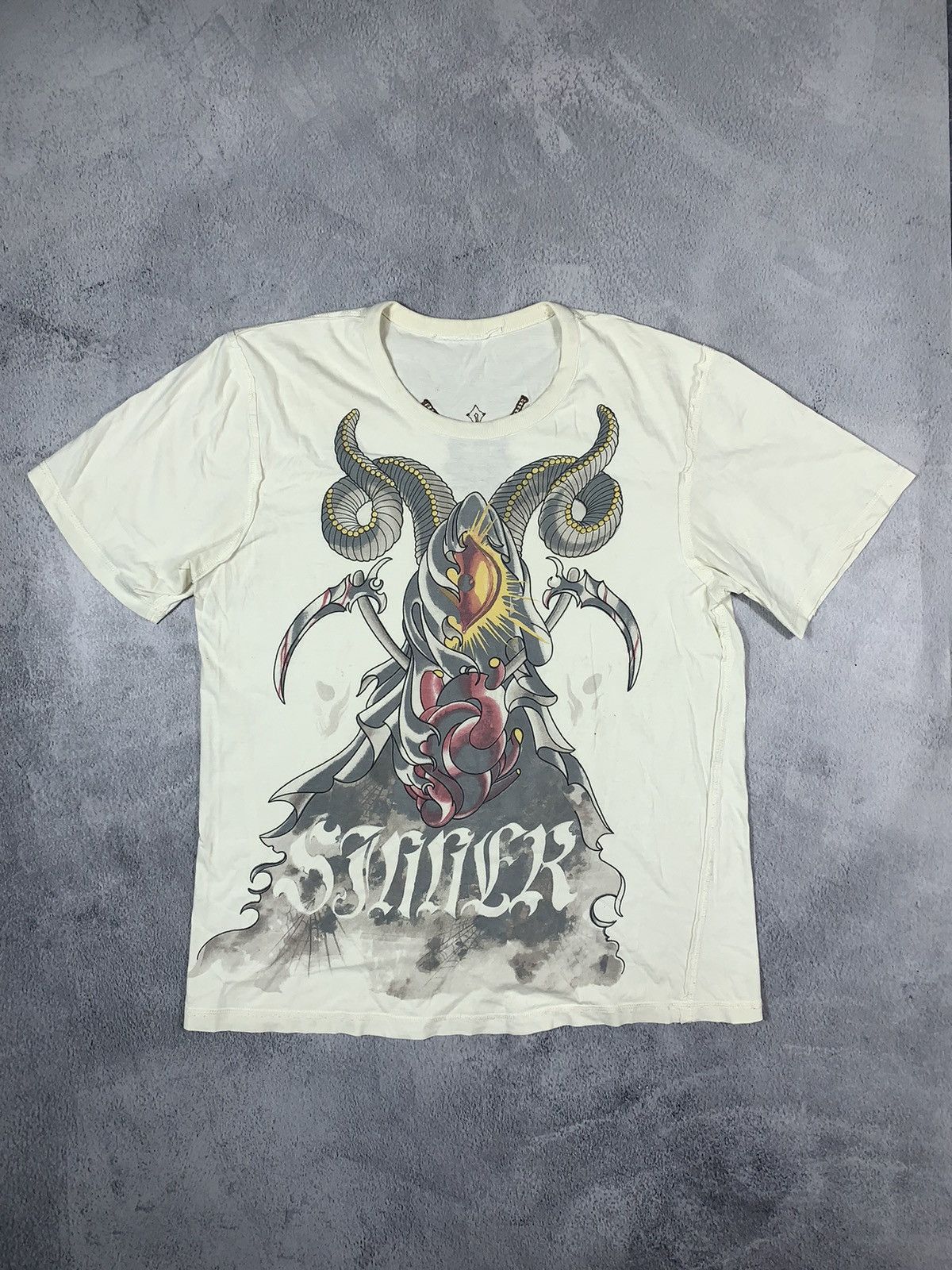Japanese Brand × Vintage Vintage Y2k Devil Samurai Japanese tee big logo size L Size US L / EU 52-54 / 3 - 1 Thumbnail