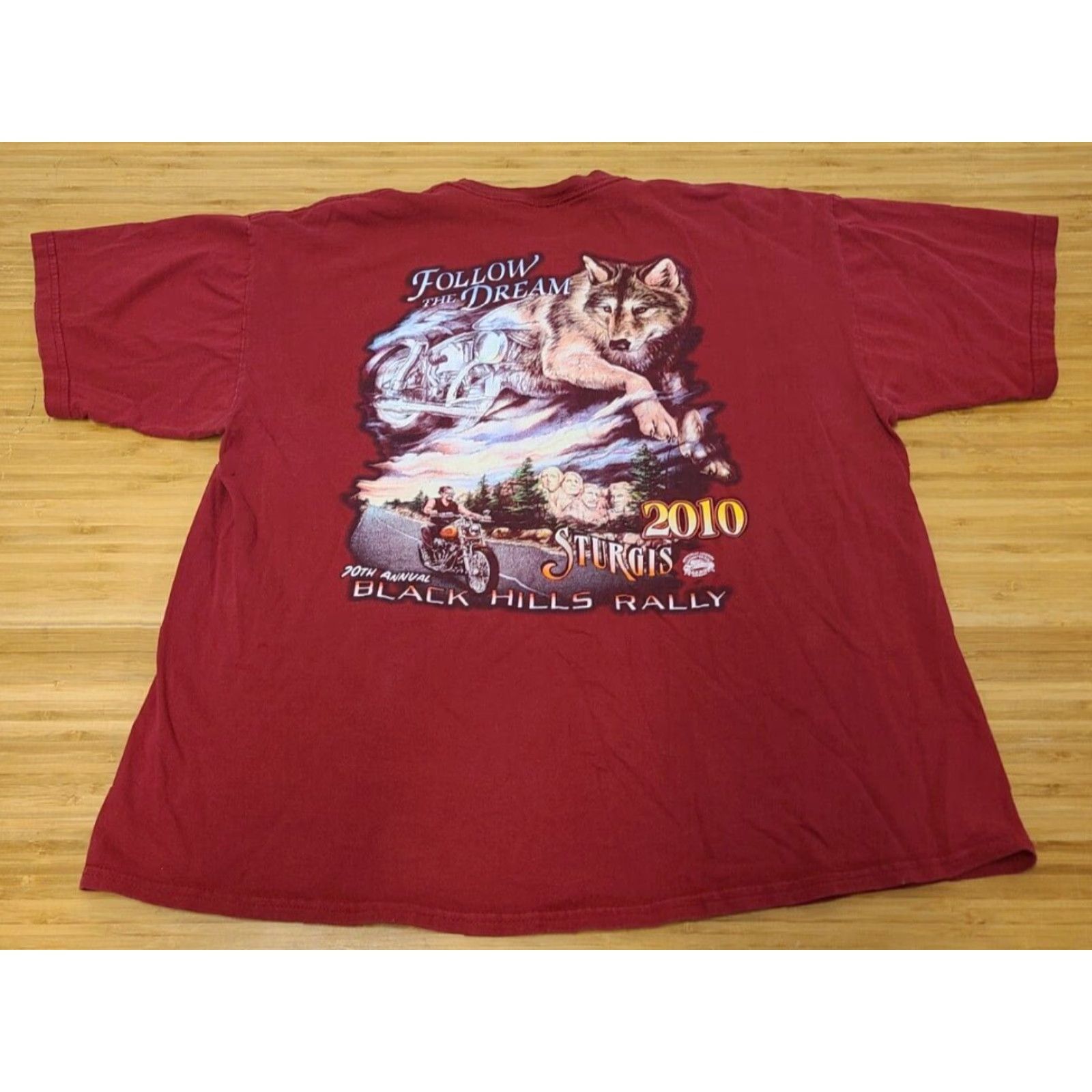 Gildan VINTAGE Sturgis 2010 Black Hills Rally 70th Annual Men's Size XL T-shirt Size US XL / EU 56 / 4 - 5 Thumbnail