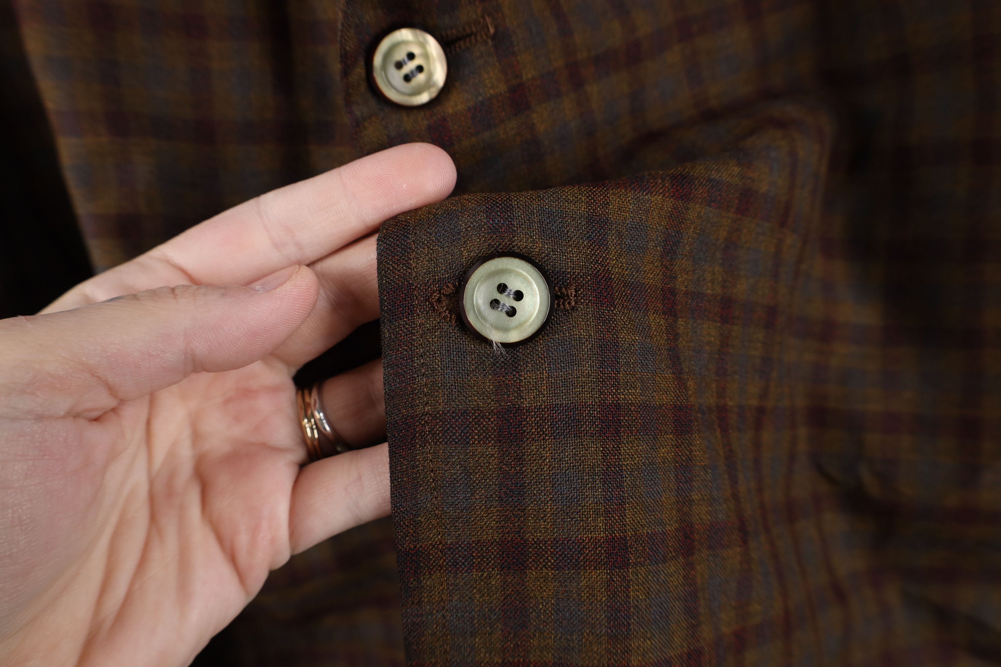 Vintage Vintage 50s 60s Rockabilly Wool Blazer Suit Jacket Plaid USA Size US XL / EU 56 / 4 - 4 Thumbnail