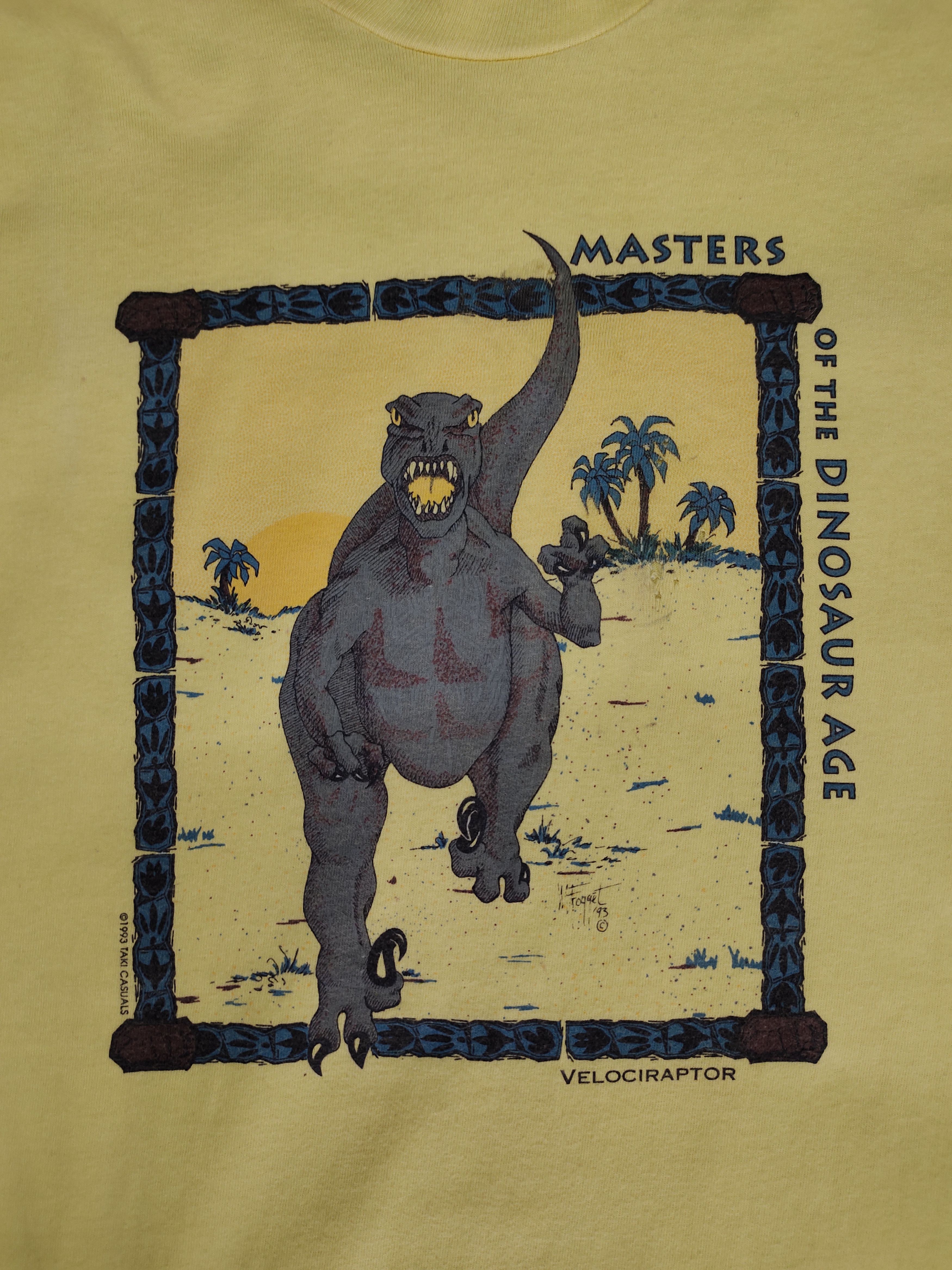 Vintage Vintage 90s Dinosaur Velociraptor T-Shirt Size US L / EU 52-54 / 3 - 2 Thumbnail