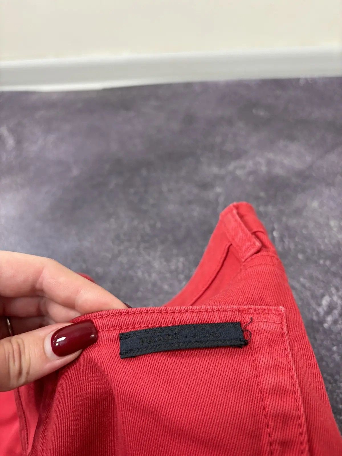 Prada Prada Women’s Black Tab Red Rare Luxury Skinny Jeans Size 26" / US 2 / IT 38 - 8 Thumbnail