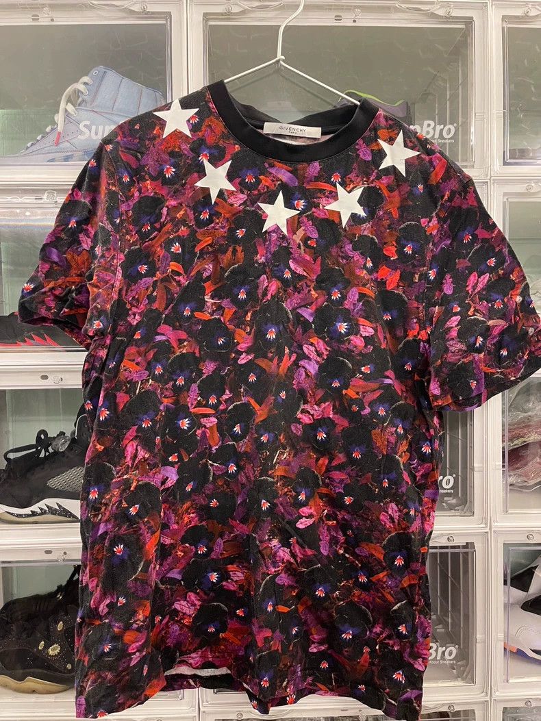 Givenchy Givenchy Gvc Floral Five-Star T-Shirt Size US S / EU 44-46 / 1 - 1 Thumbnail
