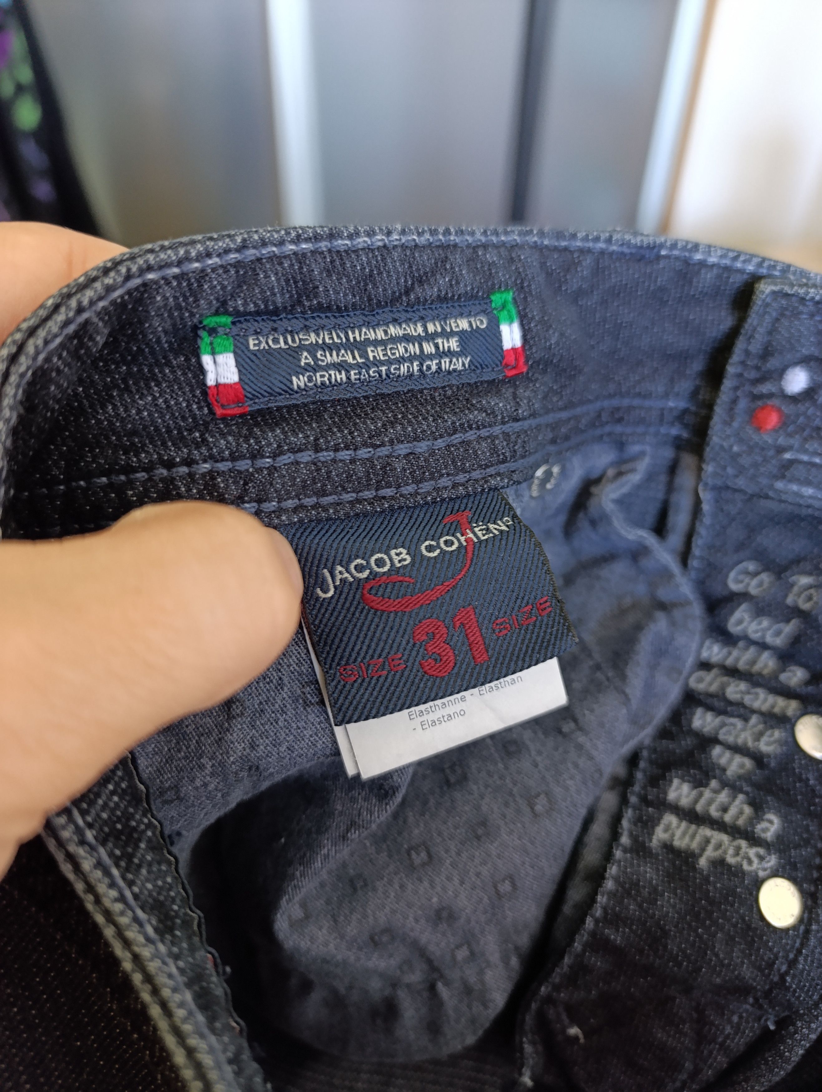 Designer JACOB COHEN HOSEN EXCLUSIVE ITALIAN JEANS J688 COMF PANTS Size US 31 - 19 Thumbnail