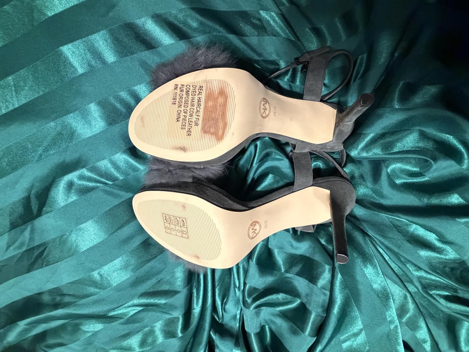 Michael Kors GREY FUR HEELS Michael Kors - RARE COLOR - Real Calf Fur Size US 9.5 / IT 39.5 - 4 Thumbnail