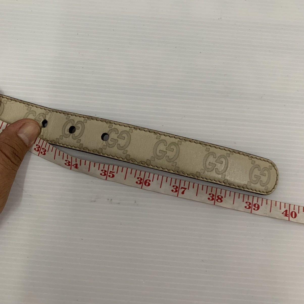 Gucci Gucci Monogram Leather Belts Size ONE SIZE - 9 Thumbnail
