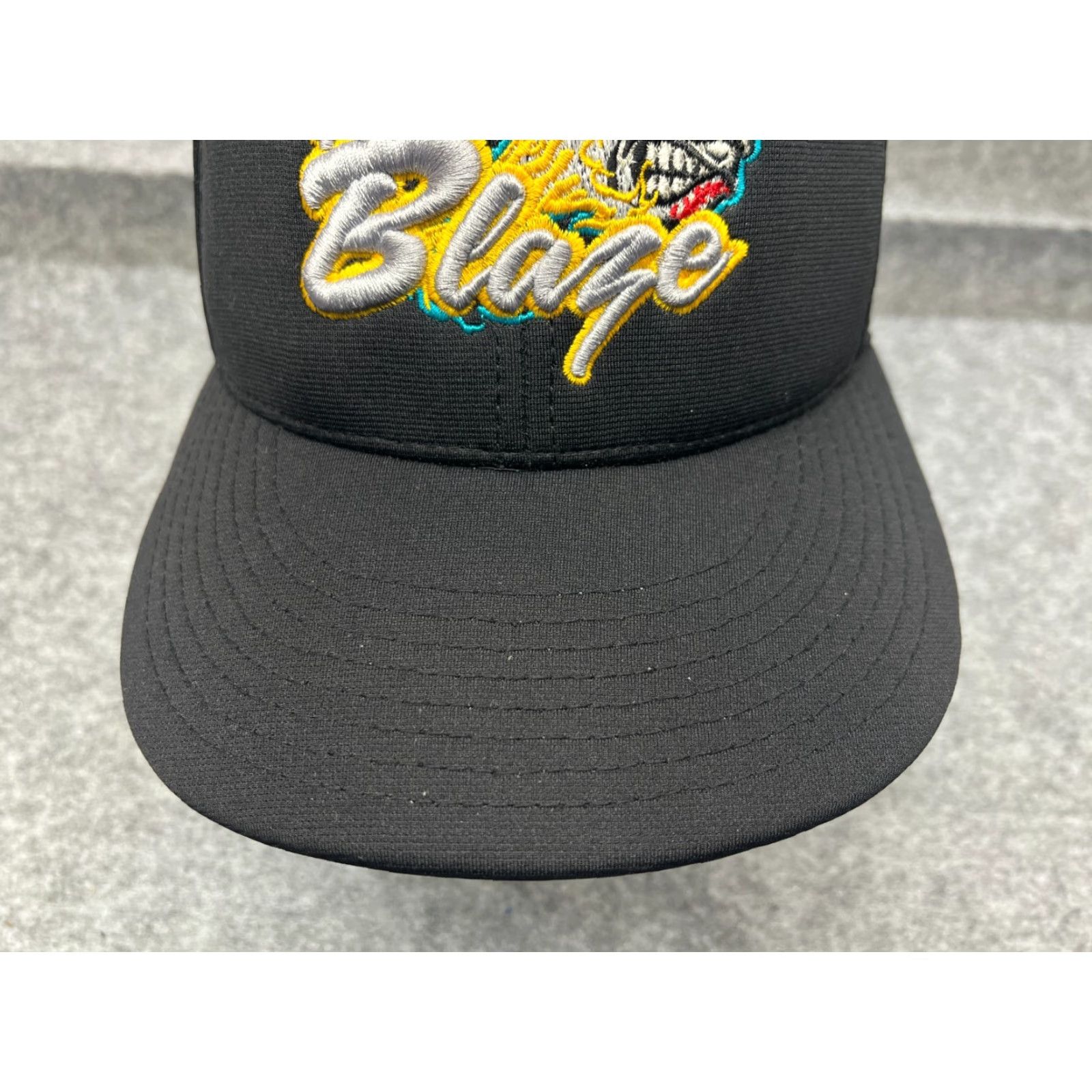 Vintage AZ Blaze Fastpitch Softball Hat Cap Fitted Adult Medium Black Polyester Blend Size 40R - 3 Thumbnail