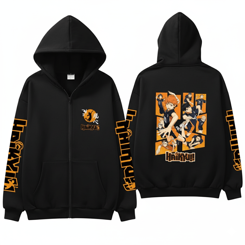 Other Haikyuu Japan Anime Graphic Karasuno High School Hoodies Size US XXL / EU 58 / 5 - 1 Thumbnail