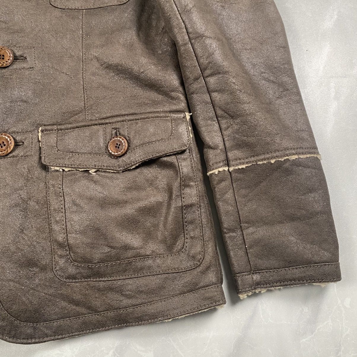 Japanese Brand Vintage Japan Shearling Like Sheepskin Jacket Size US S / EU 44-46 / 1 - 2 Thumbnail