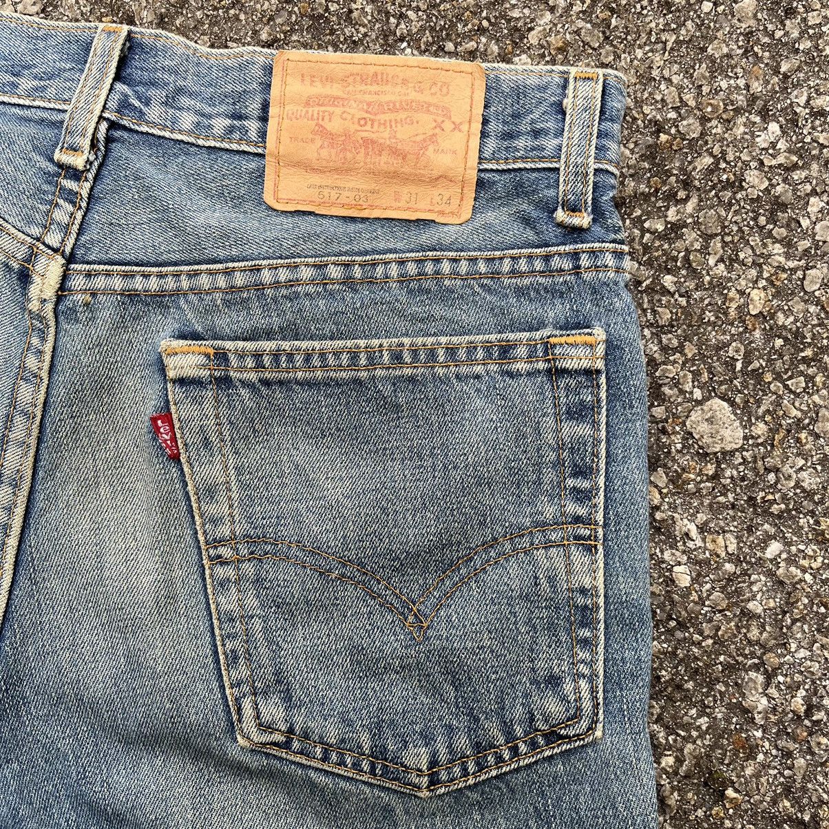 Levi's Flare Jeans Vintage Levis 517 03 Irregular Boot Cut Denim Size US 31 - 15 Thumbnail