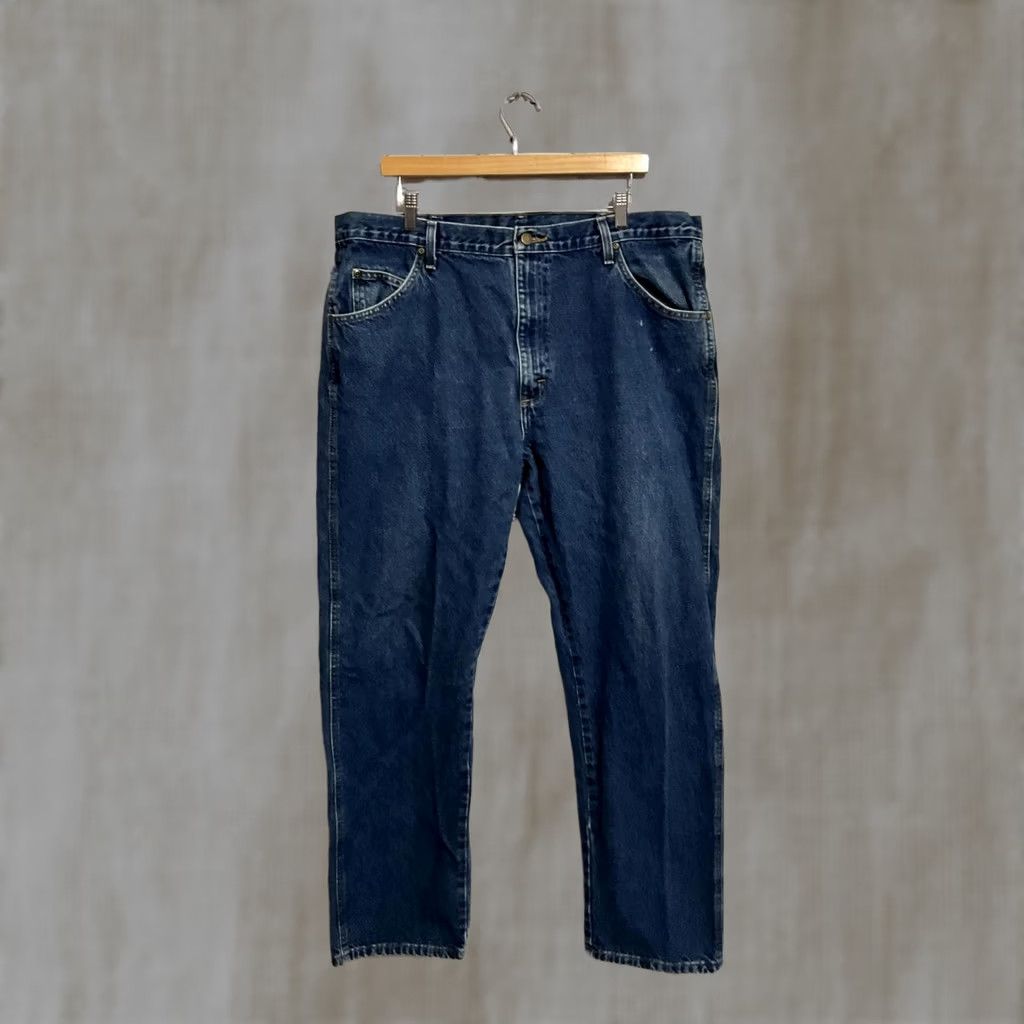 Wrangler Wrangler Jeans Mens Blue Denim 40x32 Regular Big & Tall Button Closure Cotton 5-Pocket Casual Denim Pants Size US 40 / EU 56 - 1 Thumbnail