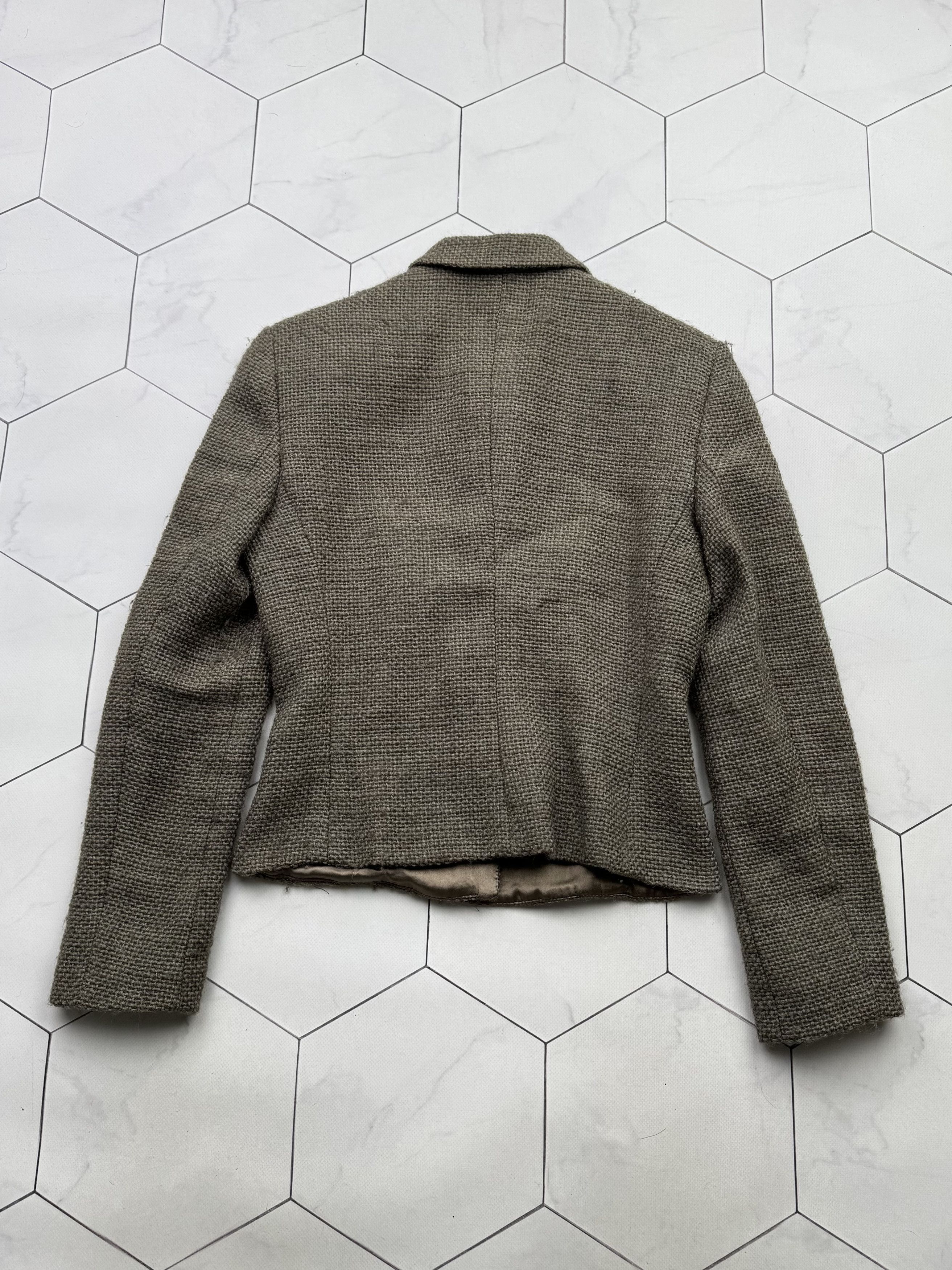Armani Collezioni Armani Collezioni 2000s Rare Wool/Silk Cropped Jacket (B200) Size S / US 4 / IT 40 - 9 Thumbnail