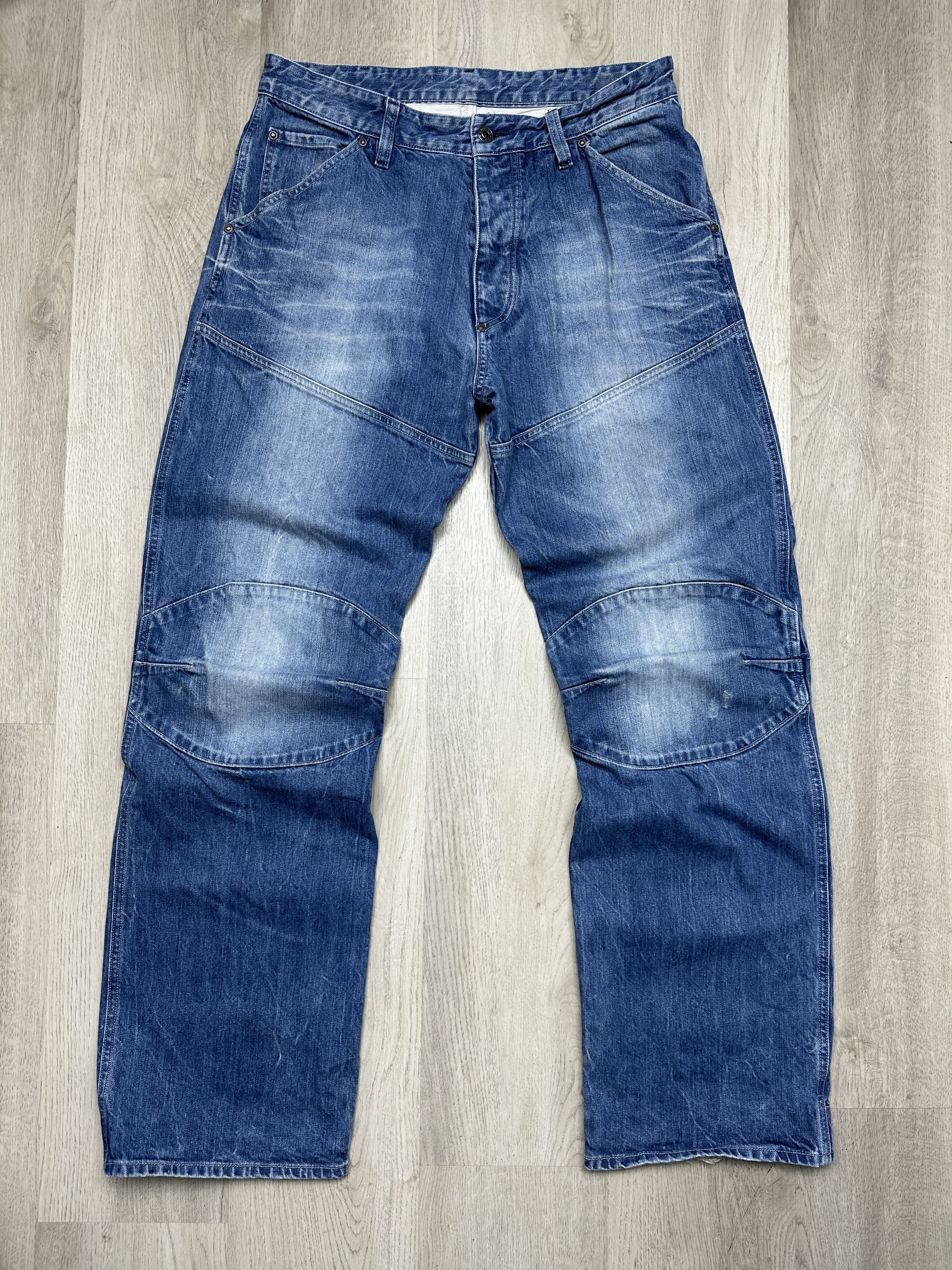 G Star Raw Vintage 5620 Mens Denim Pants Double Knee Jeans