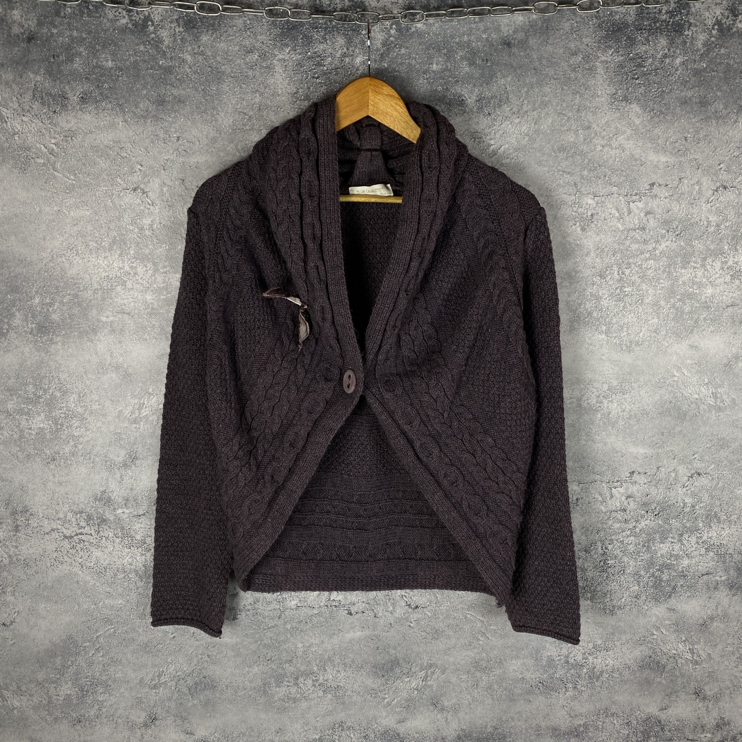 Elisa Cavaletti × Vintage Elisa Cavaletti Cardigan Women's Size M Purple Long Sleeve Size M / US 6-8 / IT 42-44 - 1 Thumbnail