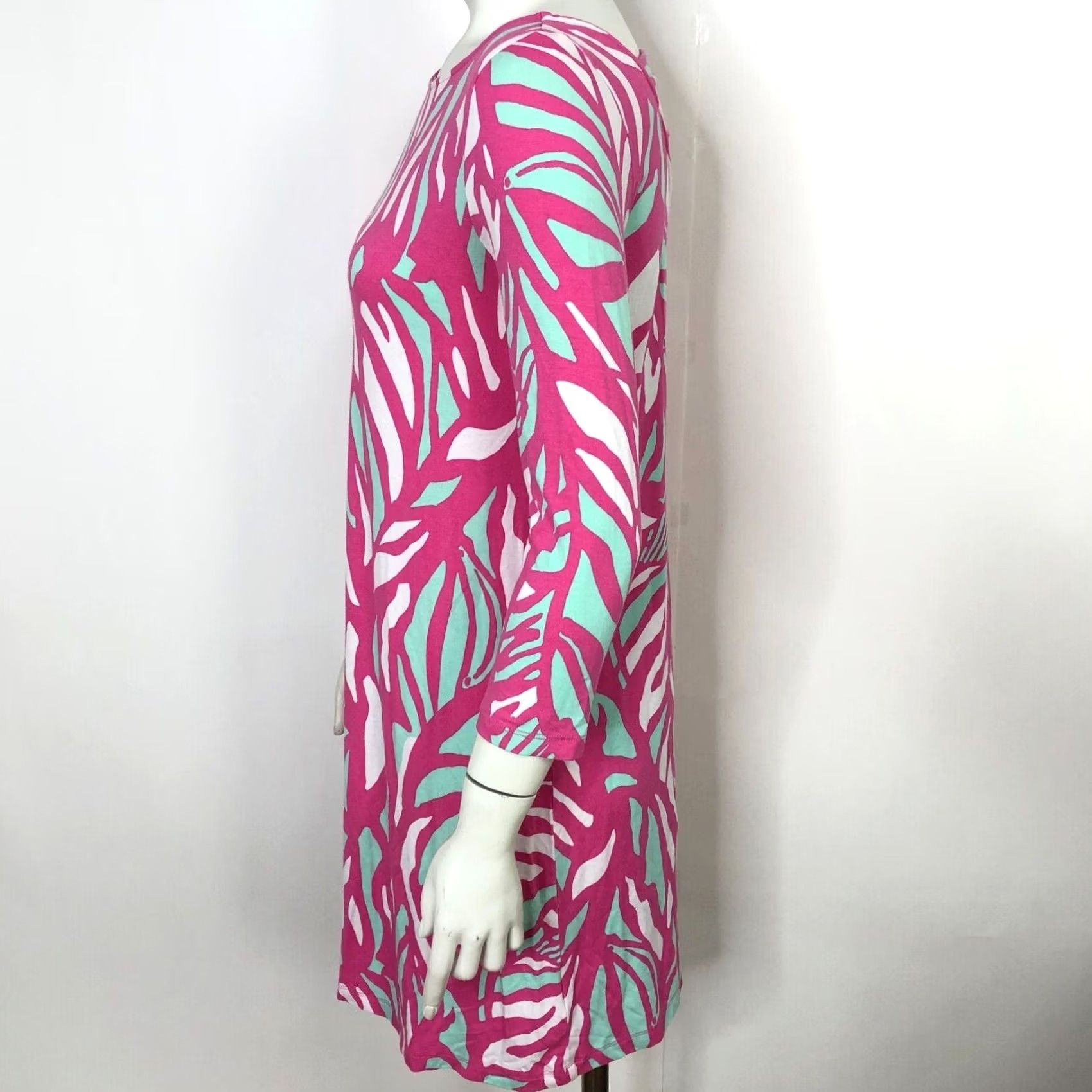 Lilly Pulitzer Lilly Pulitzer Ophelia Swing Dress Multicolor Geometric Womens Sleeveless Round Neck A-Line Knee Length Small Regular Size S Size S / US 4 / IT 40 - 3 Thumbnail