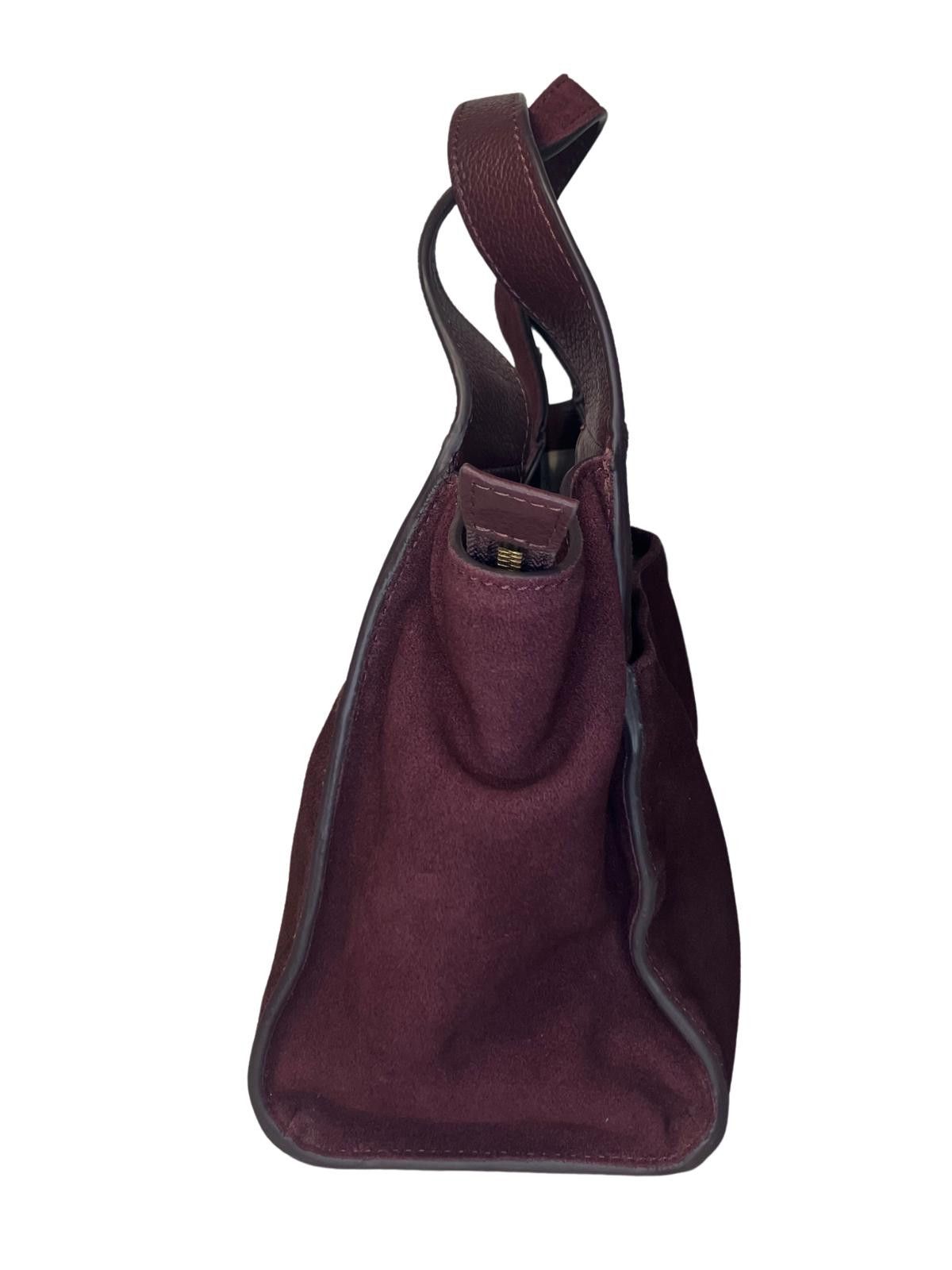 Vince Camuto Vince Camuto Burgundy Leather Satchel Bag Classic Size ONE SIZE - 5 Thumbnail