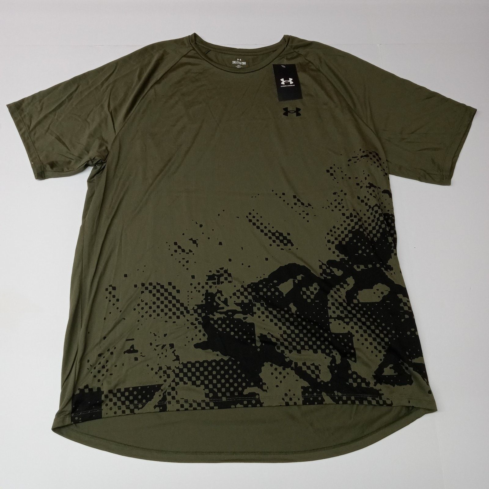 Under Armour Under Armour Men's Tech Fade Short Sleeve Tee Size 2XL Green Size US XXL / EU 58 / 5 - 1 Thumbnail