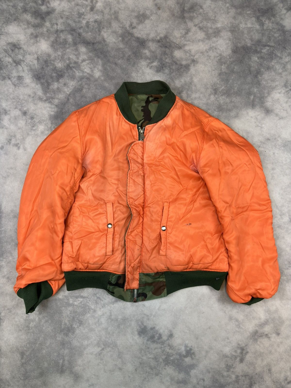 Vintage Vintage bomber ma-1 military army jacket 90s raf simons vibe Size US L / EU 52-54 / 3 - 8 Thumbnail