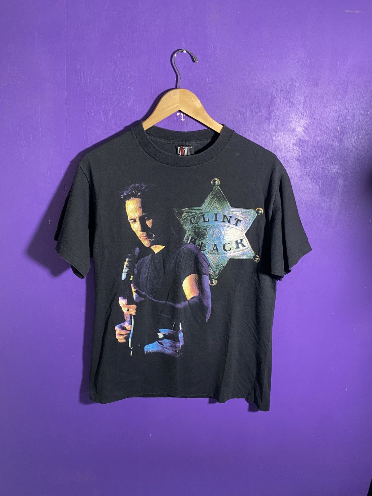 Band Tees × Vintage Vintage 1993 Clint black North American tour tee Size US L / EU 52-54 / 3 - 1 Thumbnail